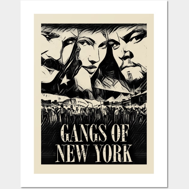 gangs of new york Wall Art by RetroScribbles